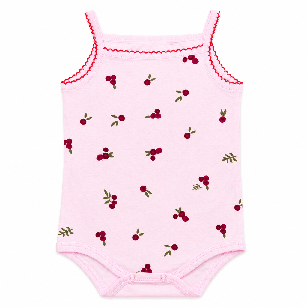 Girls Cotton Bodysuit Set – 3 Pieces