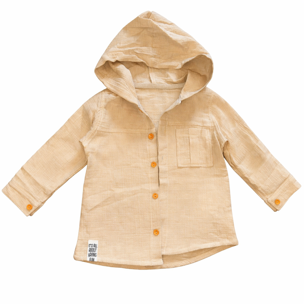 Boys 3-Piece Beige Linen Set