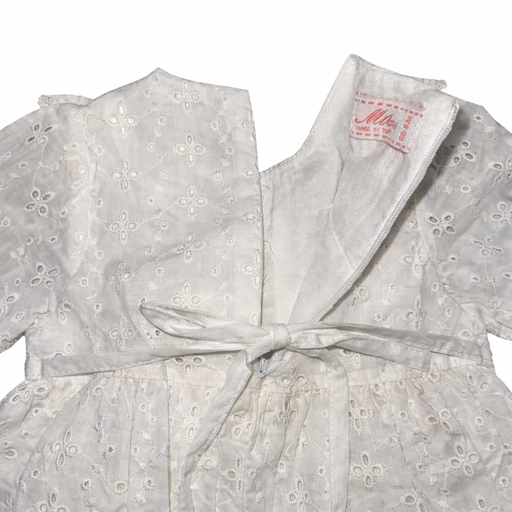 Girls White Dress with Bandana