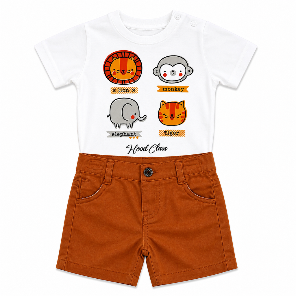 Boys 3-Piece Linen Chemise Set