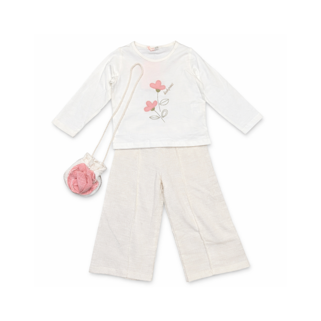 Pink & Beige Set with Mini Bag - 4 Pieces