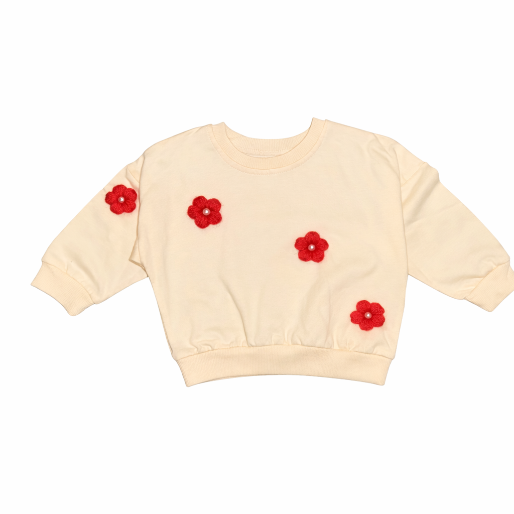 Girls Fuchsia & Cream Cotton Spring Set