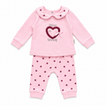 Girls Heart Print 2-Piece Set