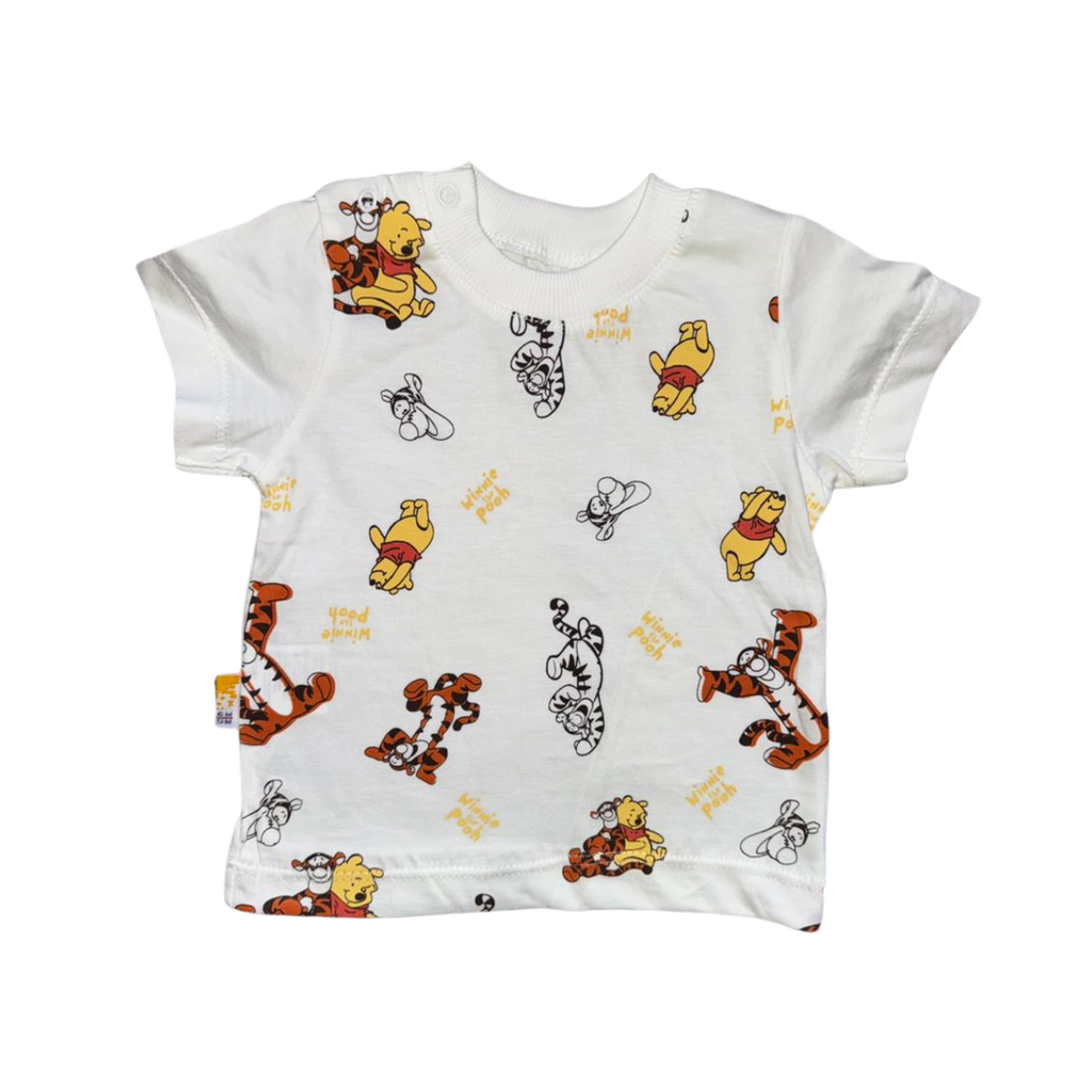 Boys Set 2 Pieces Cotton T-Shirt & Winnie the Pooh Overall