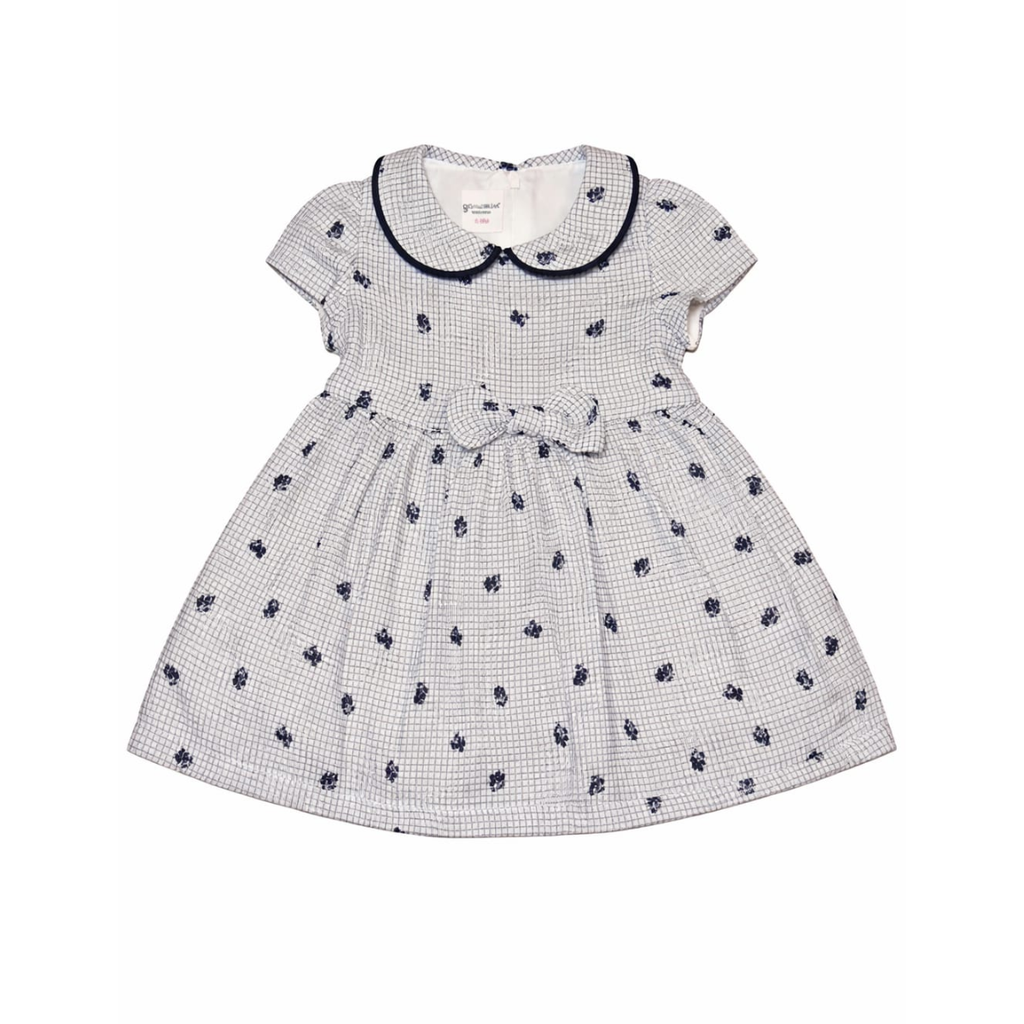 Navy & White Marcelise Dress & Bolero Set