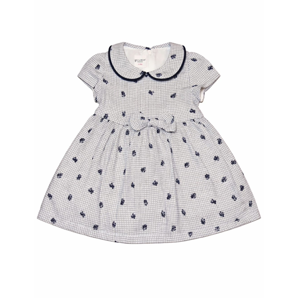 Navy & White Marcelise Dress & Bolero Set