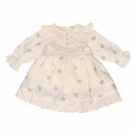 Beige Linen Heart Dress