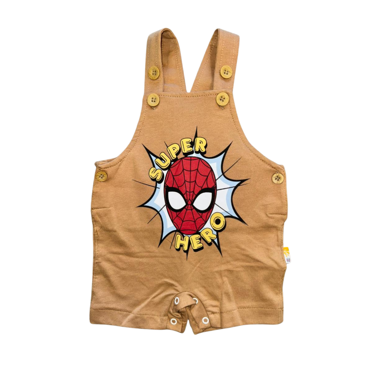 Boys Spider-Man Overall with White T-Shirt Set - 2 Pieces