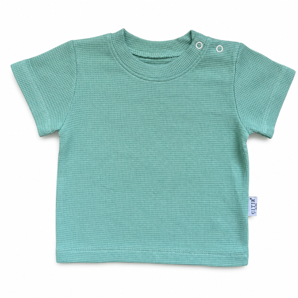 Boys Set 2 Pieces Cotton T-Shirt & Car Print Overall