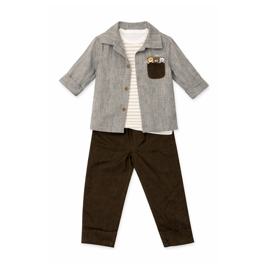 Boys Casual Outfit - 3 Pieces Set