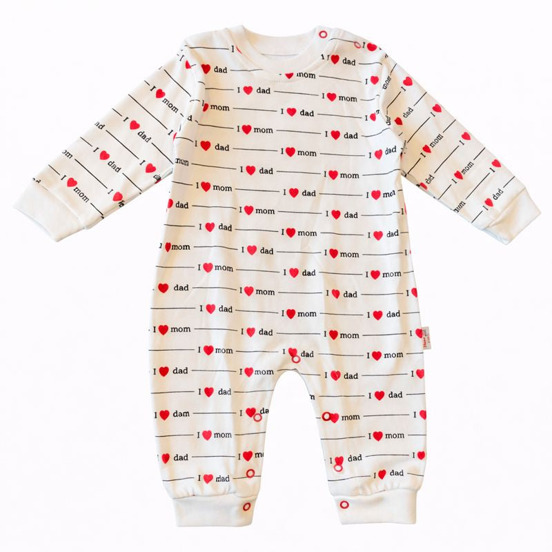 Unisex Mom & Dad Love Cotton Jumpsuit