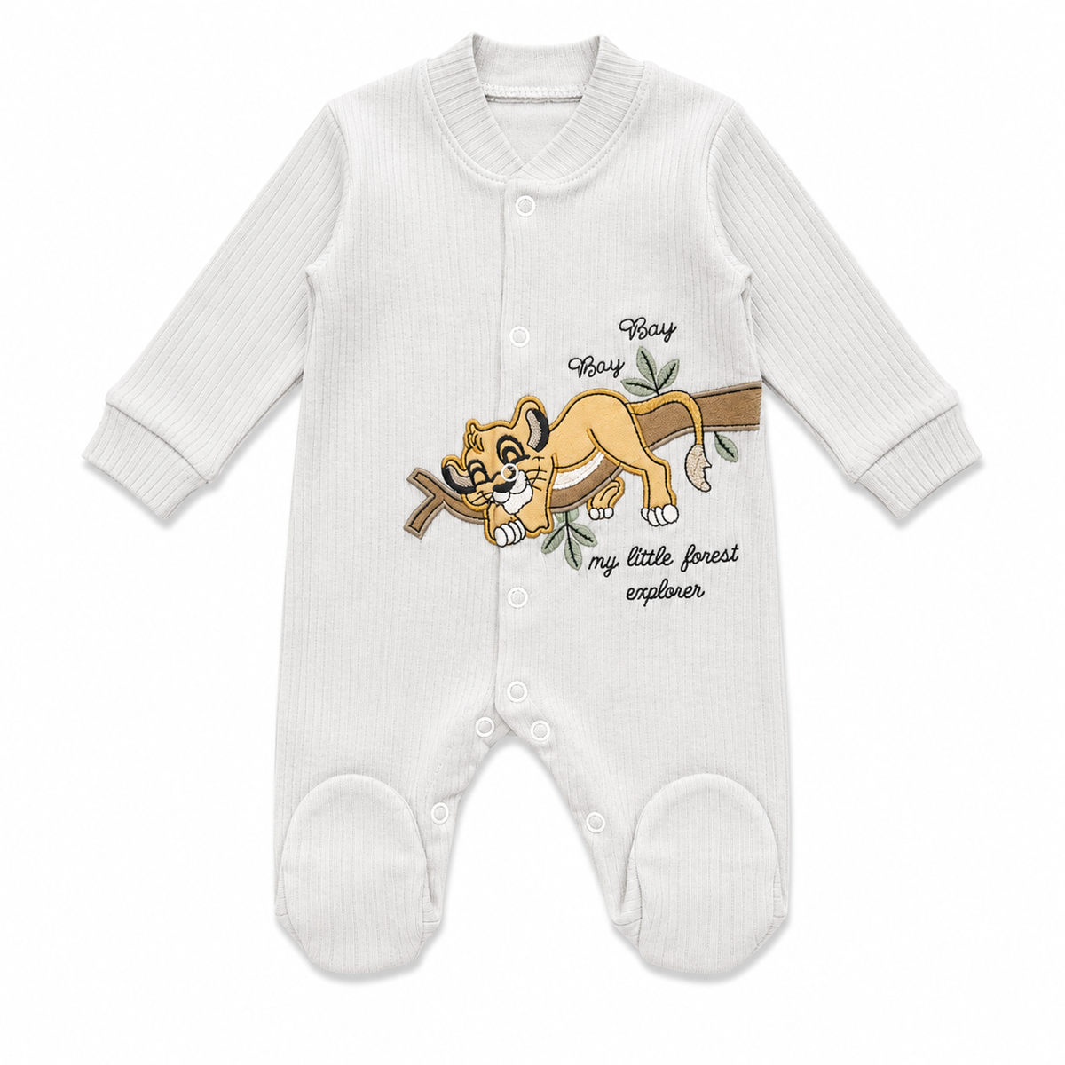 Boys Lion Explorer Cotton Jumpsuit