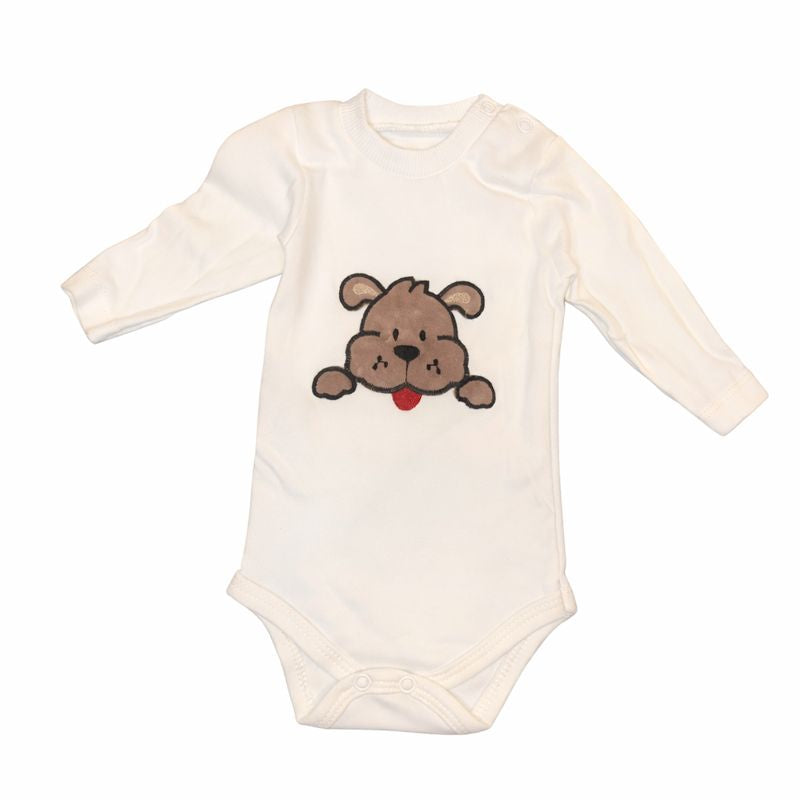 White & Brown Boys Set – 3 Pieces