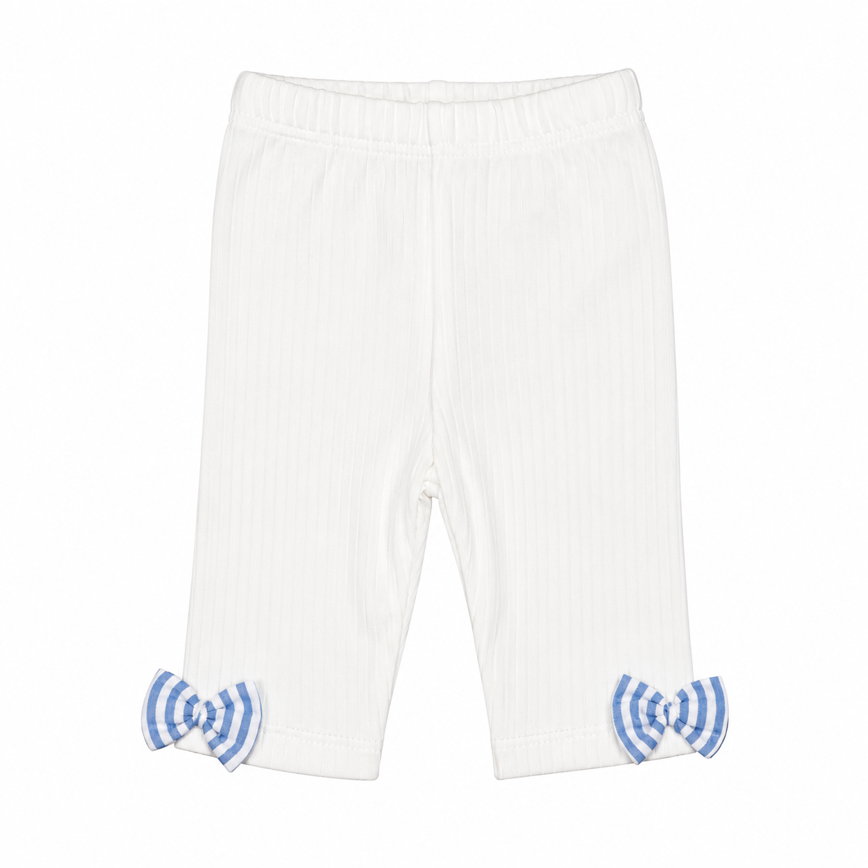 Girls 2 Pieces Cotton White Bermuda & Linen Blouse Set