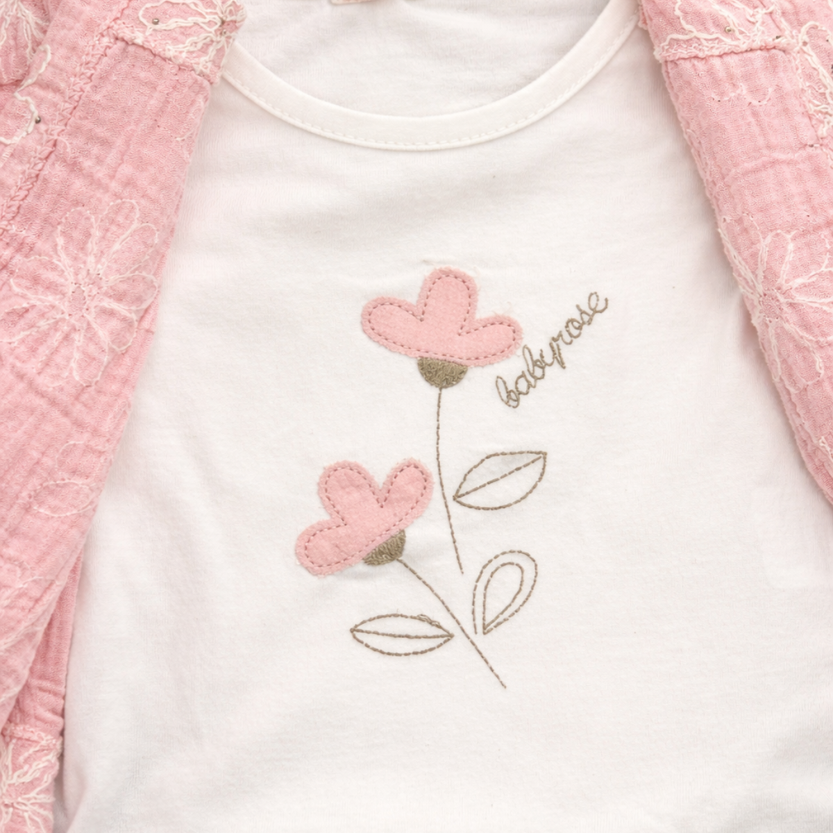 Pink & Beige Set with Mini Bag - 4 Pieces