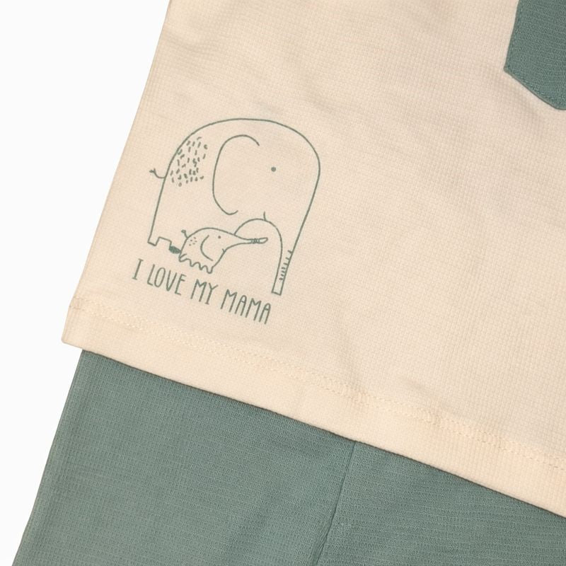 Organic Cotton Elephant Baby Set – 3 Pieces