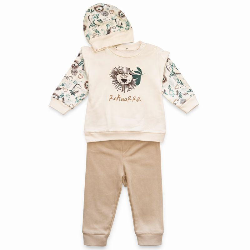 Baby Boy Organic Cotton Set – 3 Pieces