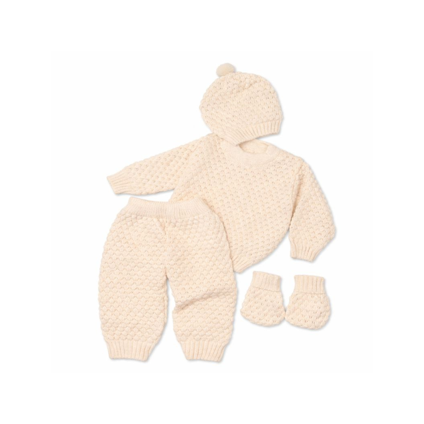 Unisex Newborn Knitted Set – 4 Pieces