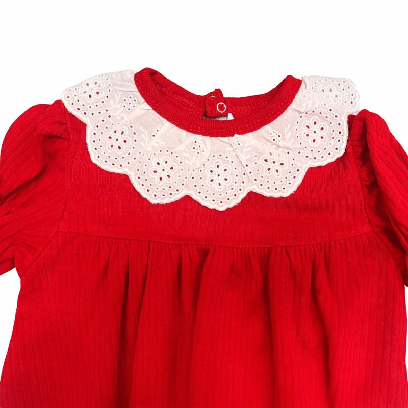 Girls Cotton Dress Set – 2 Pieces
