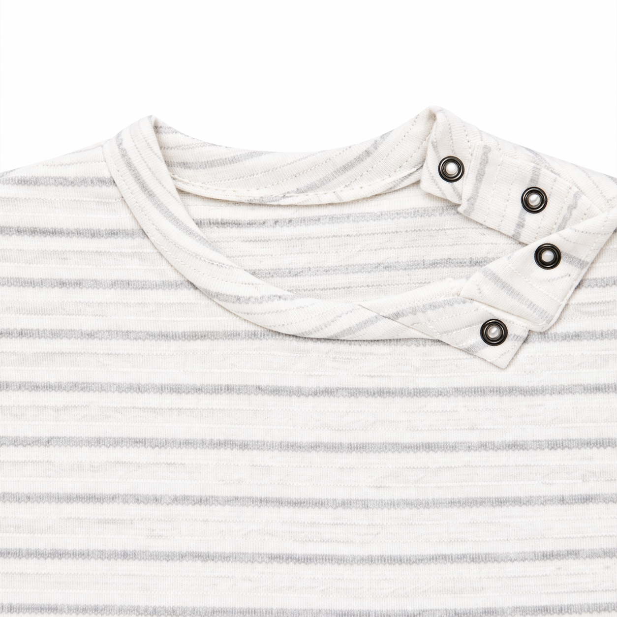 Unisex Cotton Romper with Giraffe Print in White and Gray