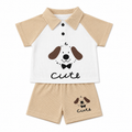 Boys 2 Pieces Cotton Doggy Set