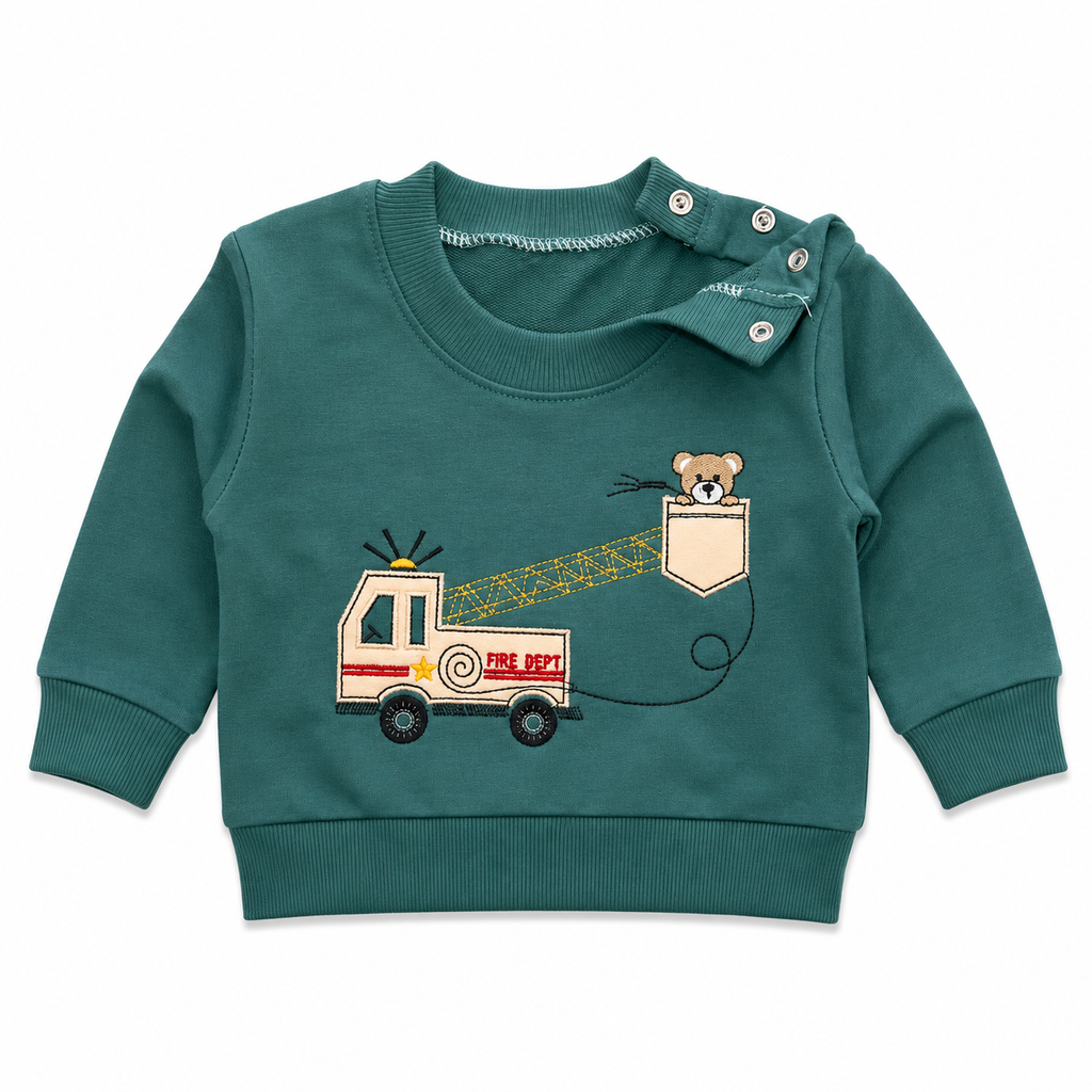 Boys Fire Truck 2-Piece Jogger Set