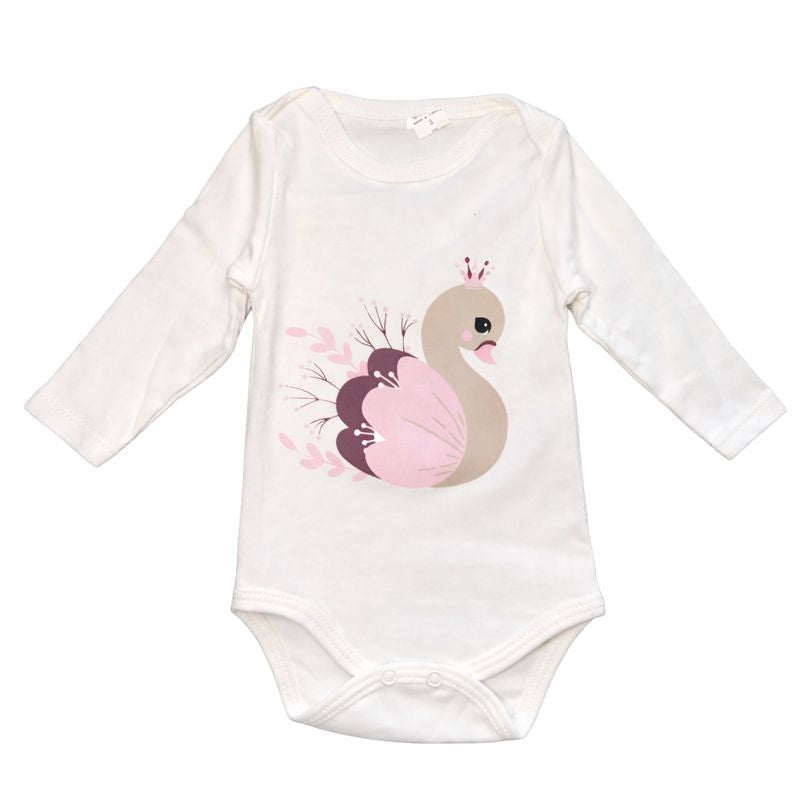 Swan Baby Girl Cotton Set