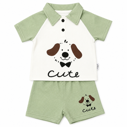 Boys 2 Pieces Cotton Doggy Set