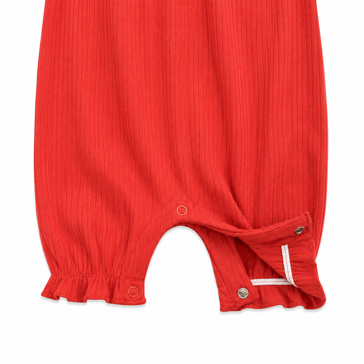 Girls Coral Cotton Jumpsuit