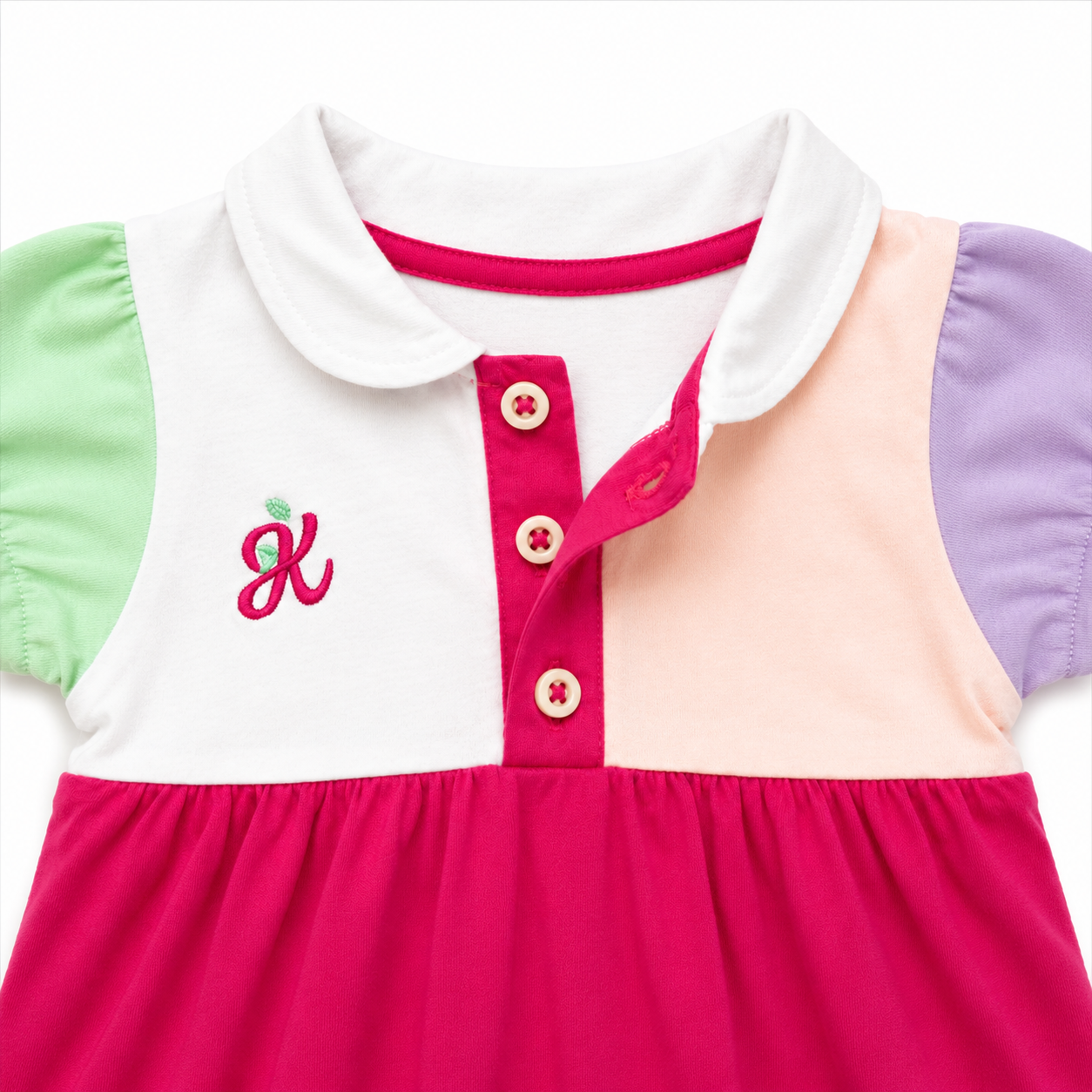 Girls Colorful Cotton Jumpsuit