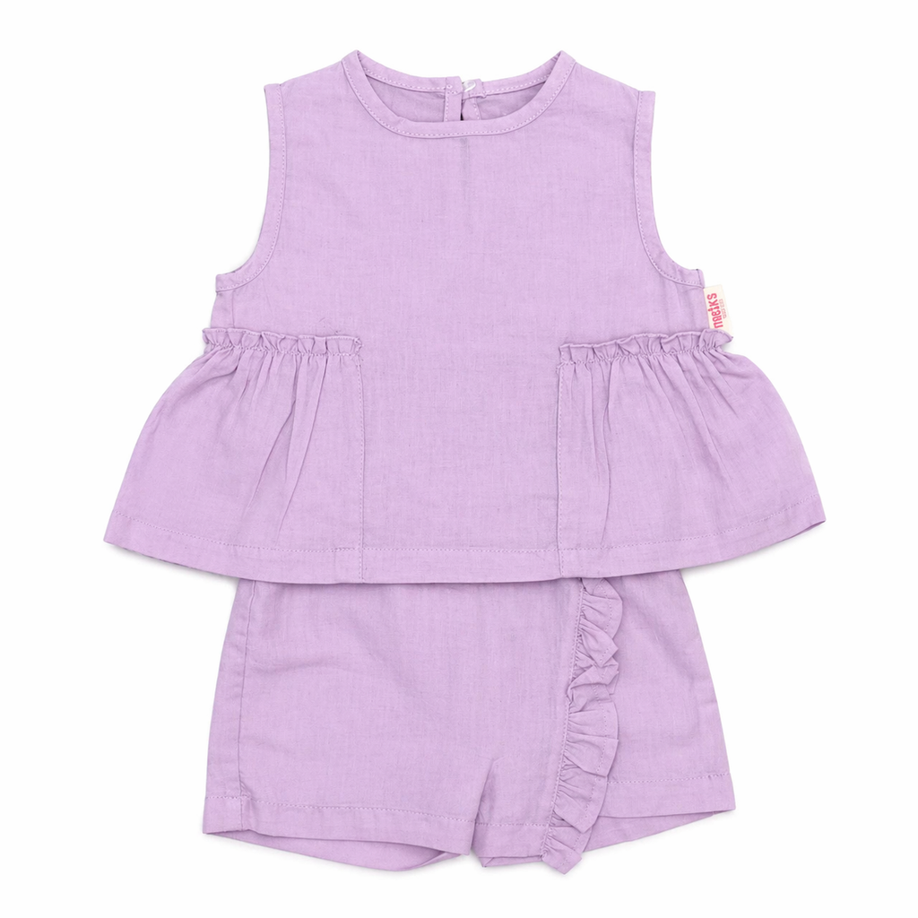 Baby Girls 2-Piece Linen Set