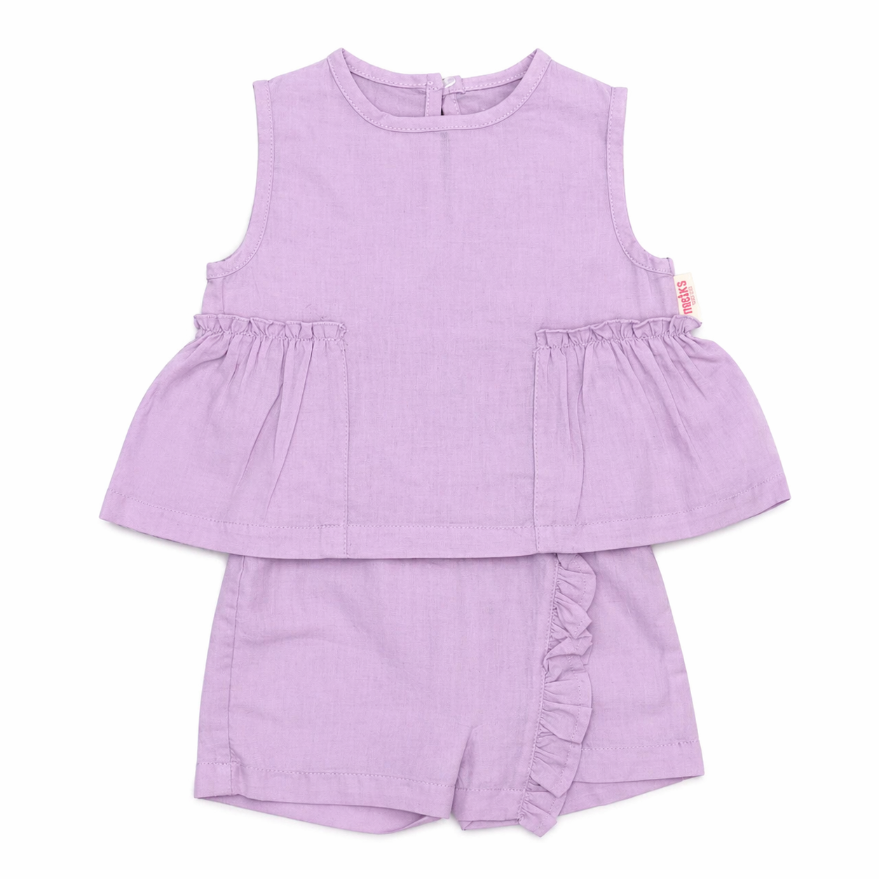 Baby Girls 2-Piece Linen Set