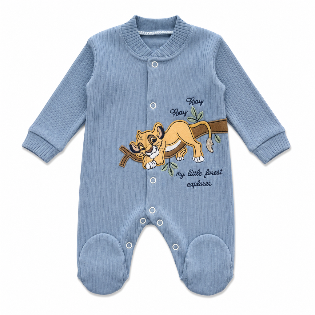 Boys Lion Explorer Cotton Jumpsuit
