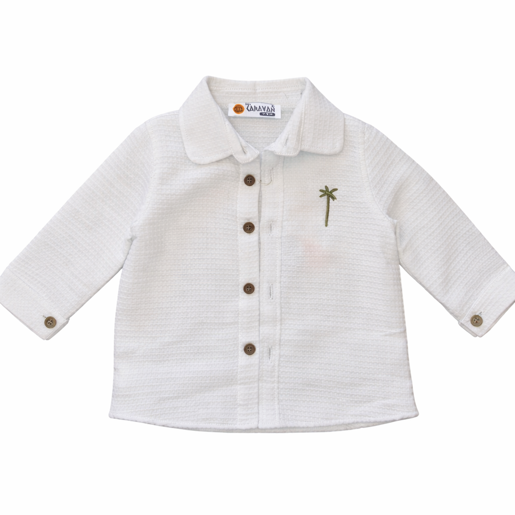 Boys 3-Piece Set Jogger Pants with Cotton T-Shirt & Chemise