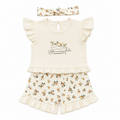 Girls Floral Cotton Set – 3 Pieces