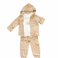 Boys 3-Piece Beige Linen Set