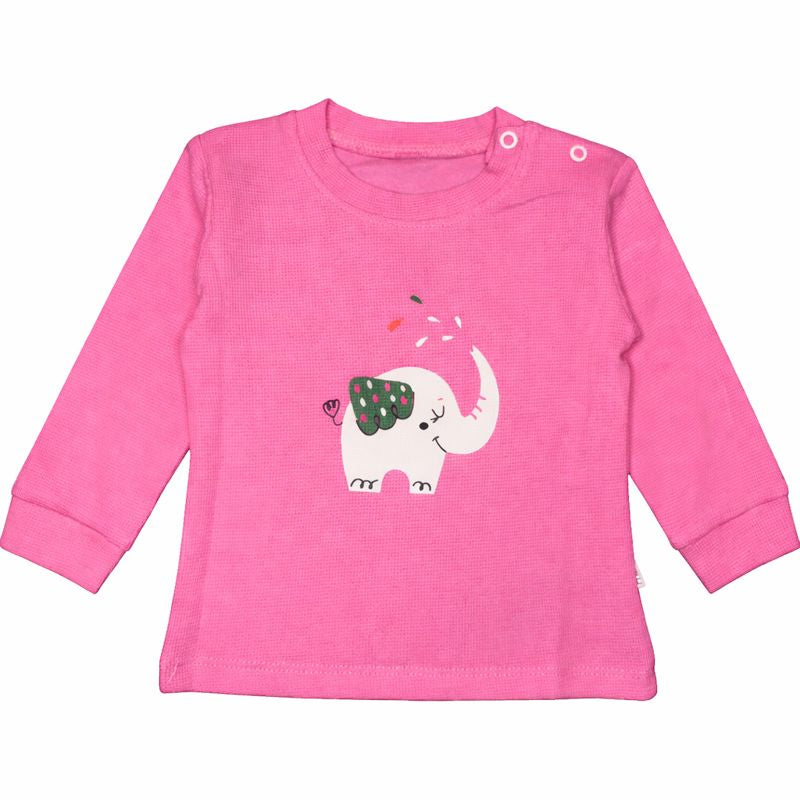 Girls Pink & White Elephant Set – 3 Piece
