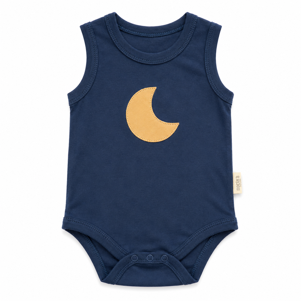 Boys Moon Cotton Bodysuit Set – 3 Pieces