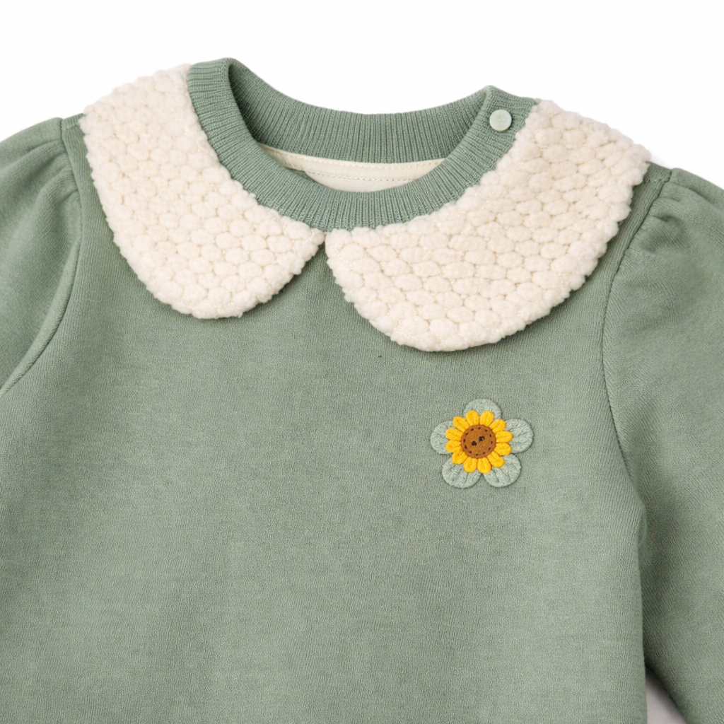 Green Fleece Survêtements Set – 2 Pieces