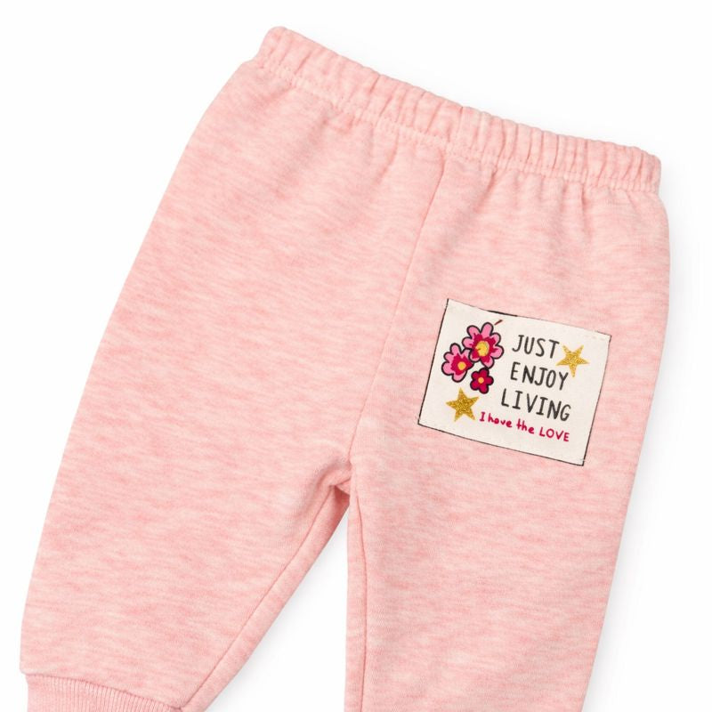 Pink & Gold 2-Piece Fleece Set