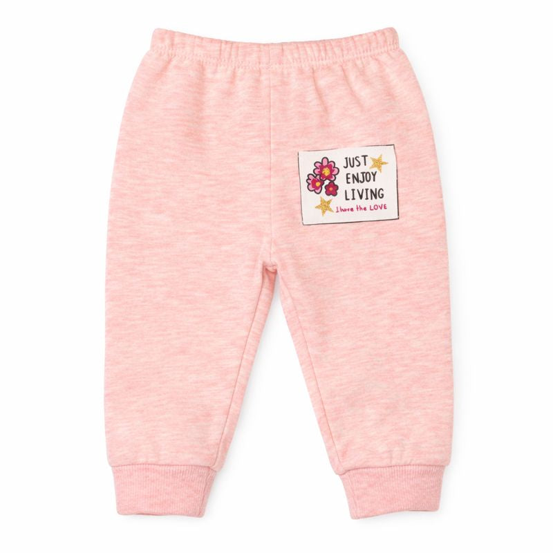 Pink & Gold 2-Piece Fleece Set