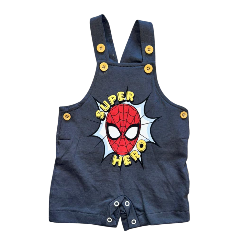 Boys Spiderman Overall Set – 2 Pieces