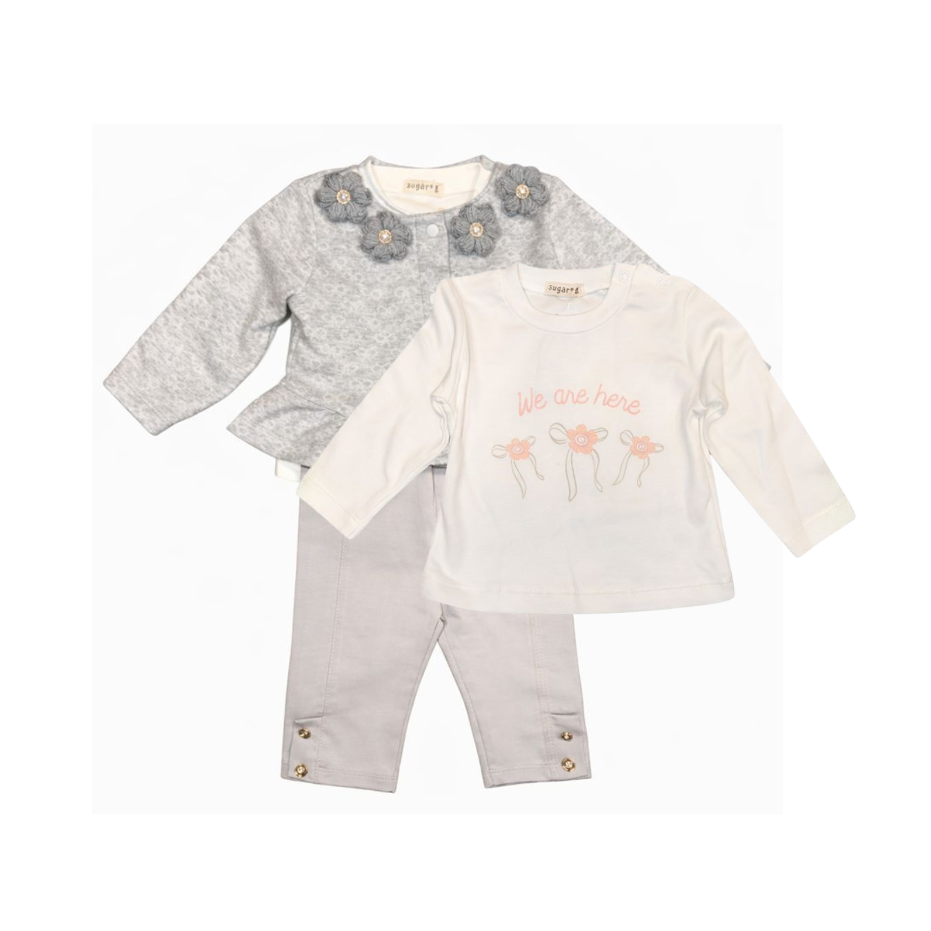Classy Girls Gray Set – 3 pieces