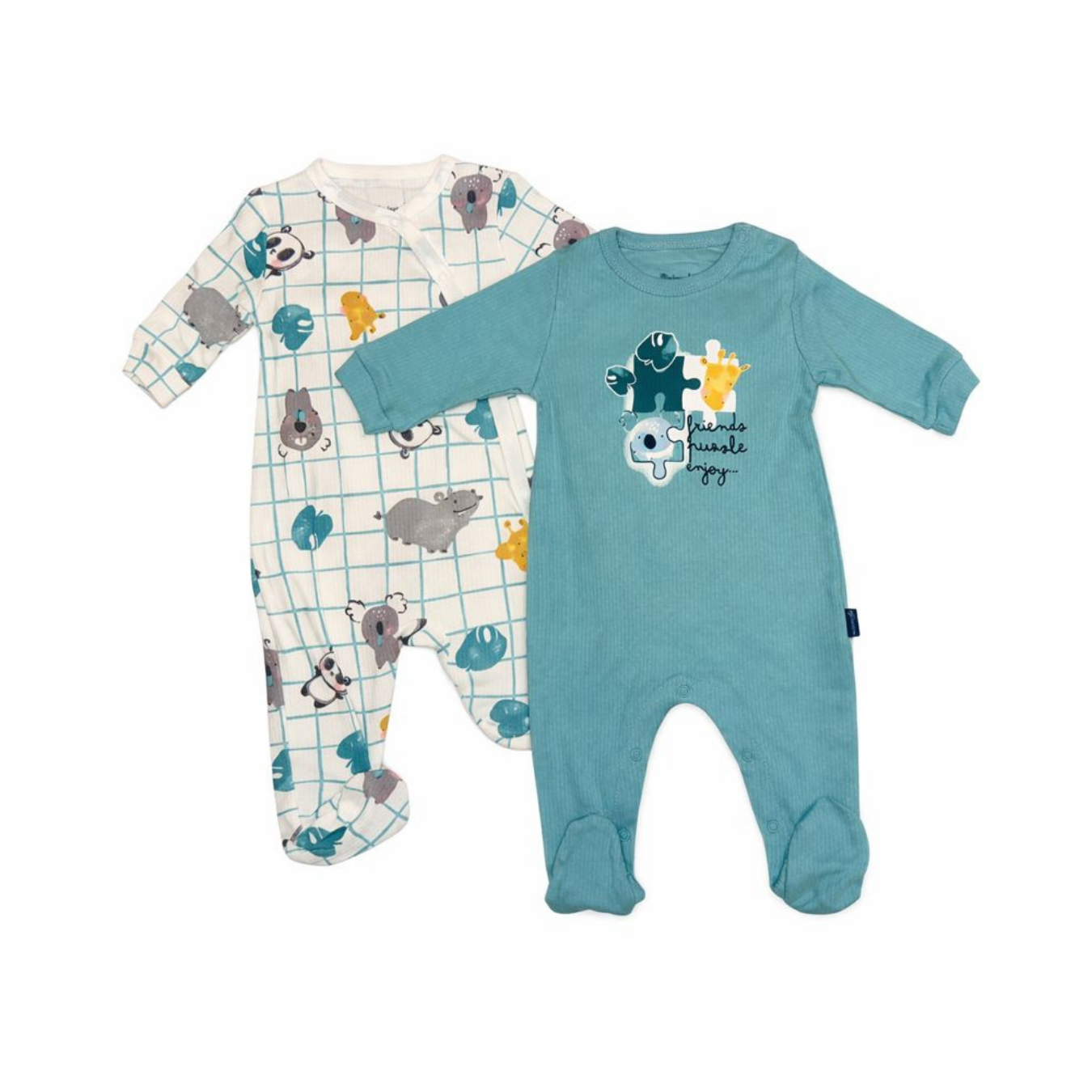 Cotton Boys Jumpsuit Set – 2 Pieces