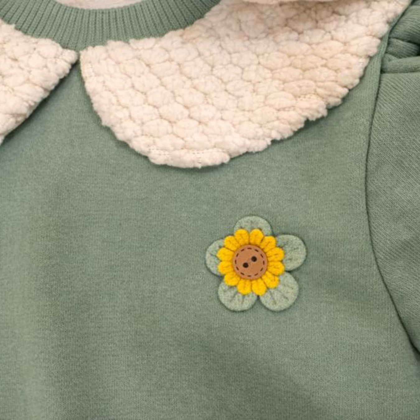 Green Fleece Survêtements Set – 2 Pieces