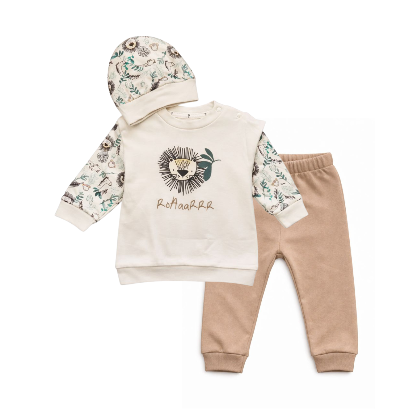 Baby Boy Organic Cotton Set – 3 Pieces