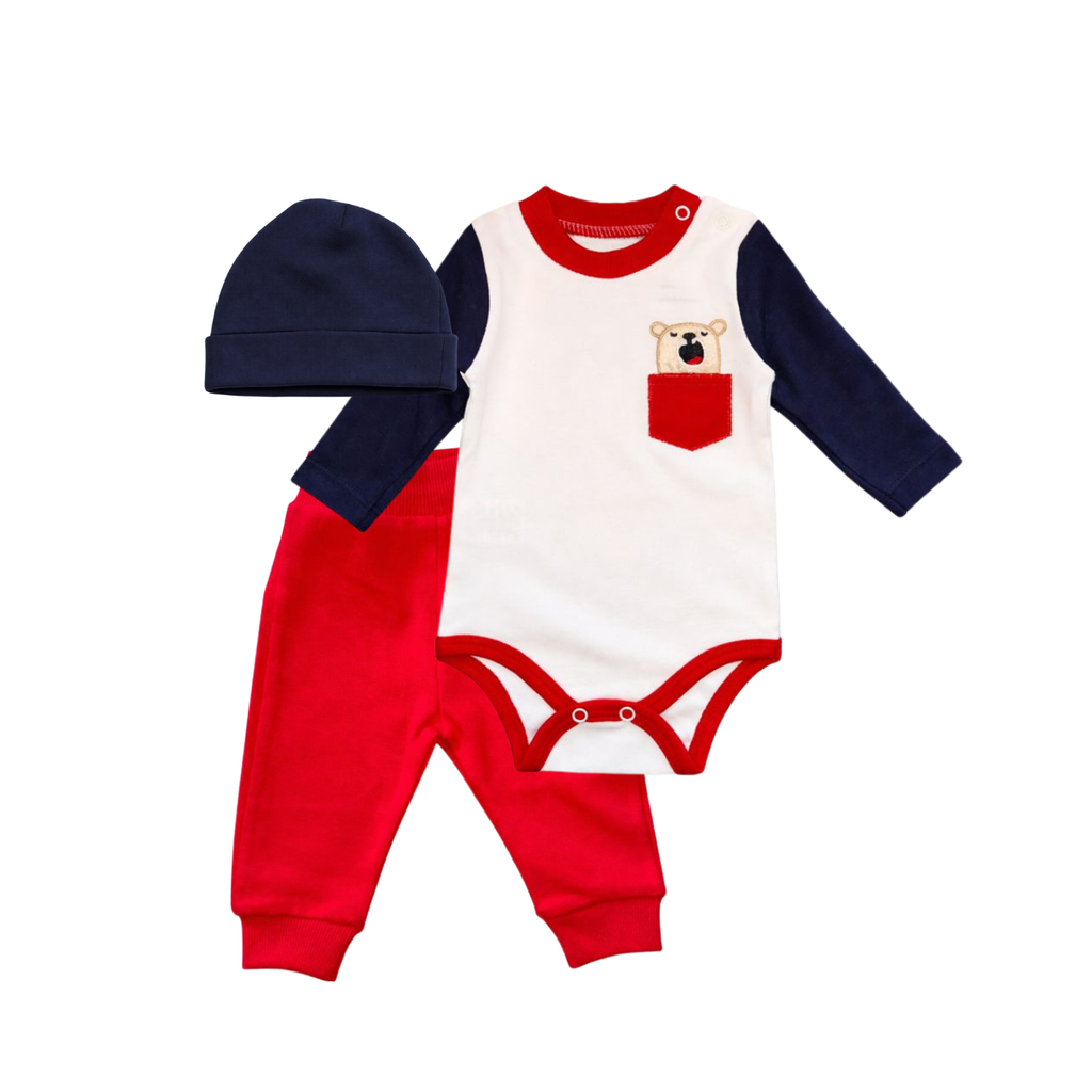 Boys Cotton Set – 3 Pieces