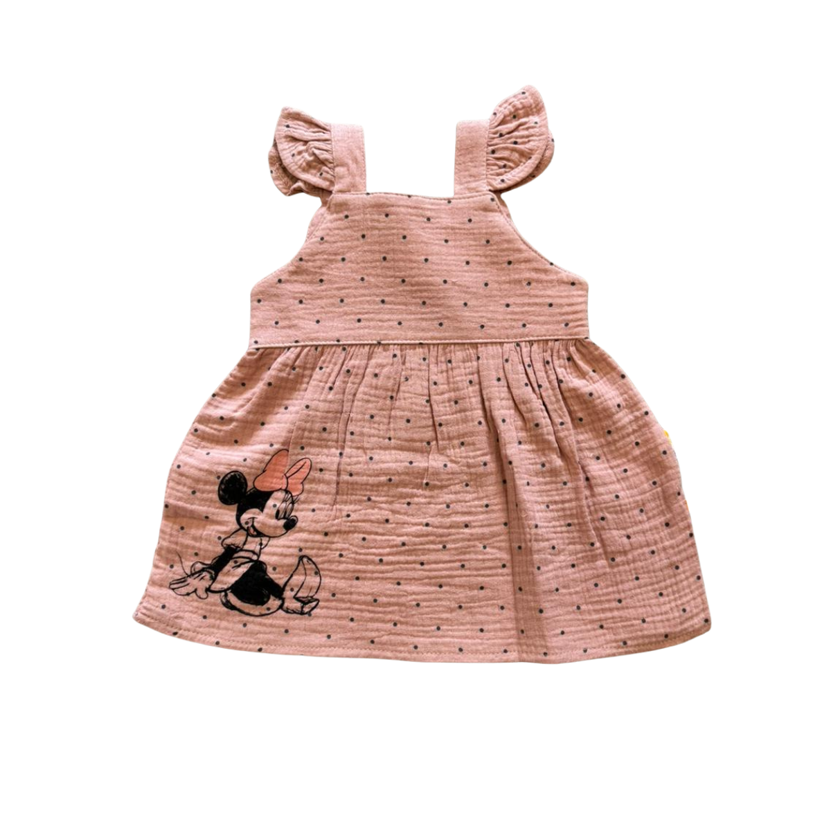 Girls Linen Minnie Mouse Dress