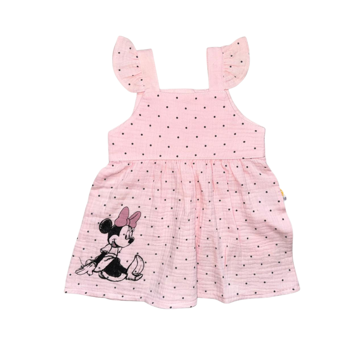 Girls Linen Minnie Mouse Dress