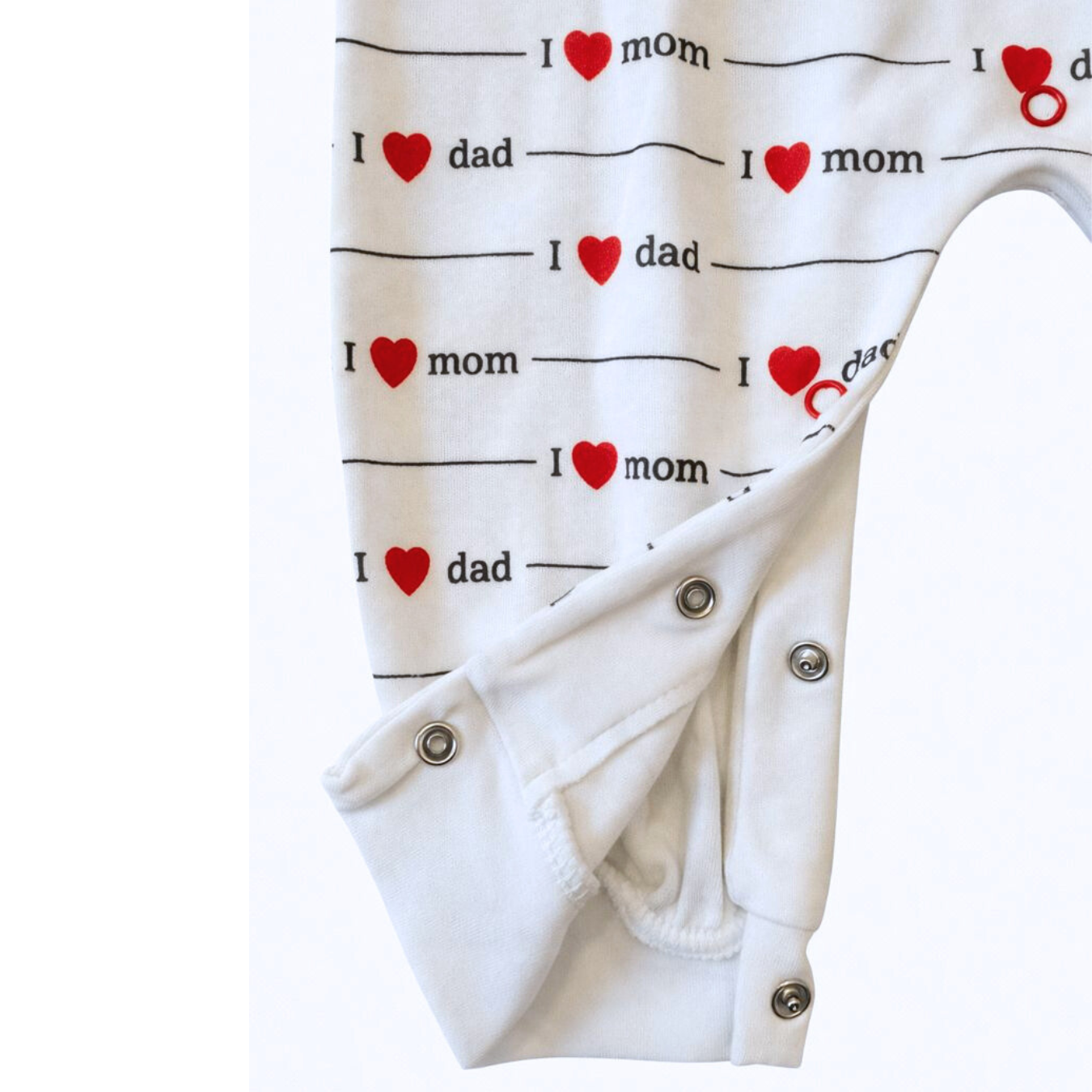 Unisex Mom & Dad Love Cotton Jumpsuit